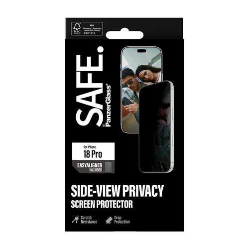 Safe Privacy Screen Protector for Apple iPhone 18 Pro - For Widescreen OLED iPhone 18 Pro