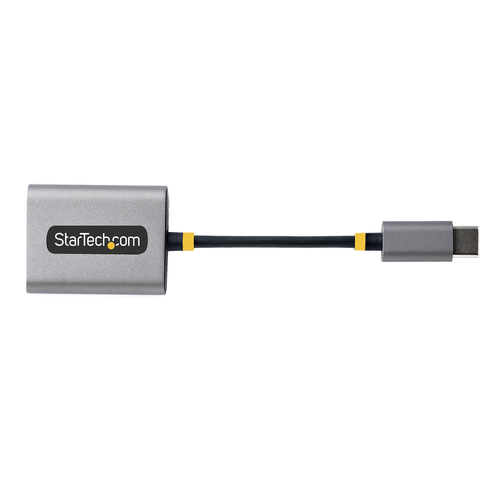 StarTech.com USB-C Headphone Splitter, USB Type C Dual Headset Adapter w/Mic Input, USB C to 3.5mm Audio Adapter/Earphone 
