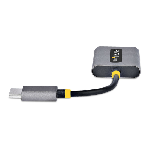StarTech.com USB-C Headphone Splitter, USB Type C Dual Headset Adapter w/Mic Input, USB C to 3.5mm Audio Adapter/Earphone 