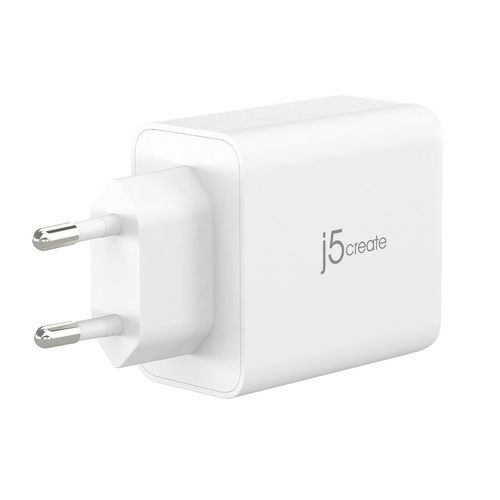 j5create JUP3365E-EN 65W GaN USB-C® 3-Port Charger. Charger type: Indoor, Power source type: AC, Charger compatibility: He