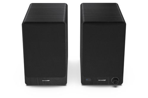 Sharp Bookshelf Speakers, 2-Wege, 2.0 Kanäle, Verkabelt & Kabellos, 60 W, Schwarz