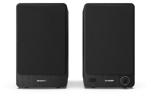 Sharp Bookshelf Speakers, 2-Wege, 2.0 Kanäle, Verkabelt & Kabellos, 60 W, Schwarz