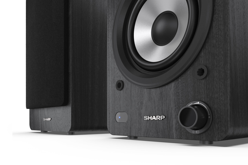 Sharp Bookshelf Speakers, 2-Wege, 2.0 Kanäle, Verkabelt & Kabellos, 60 W, Schwarz