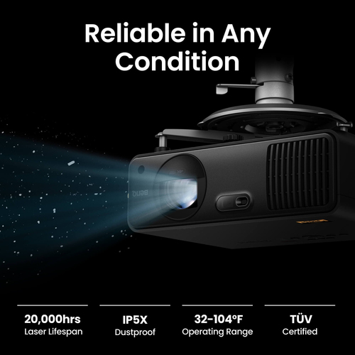 BenQ AK700ST 3D Short Throw DLP Projector - 16:9 - Ceiling Mountable, Wall Mountable - High Dynamic Range (HDR) - Front, C