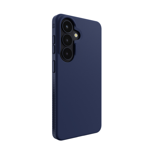ZAGG Milan Snap Case for Samsung Galaxy S26 Smartphone - Textured Edges/Grips - Navy - Drop Resistant, Anti-slip, Scratch 
