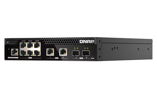 QNAP QSW-M2106R-2S2T. Tipo de switch: Gerido, Camada de switches: L2. Tipos de portas ethernet Basic switching RJ-45: 10G 