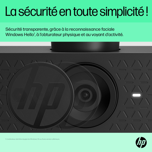 HP 620 FHD Webcam. Megapixel (approx.): 4 MP, Maximum video resolution: 1920 x 1080 pixels, Camera HD type: Full HD. Inter