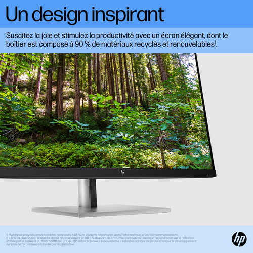 HP E27 G5 FHD Monitor. Display diagonal: 68.6 cm (27"), Display resolution: 1920 x 1080 pixels, HD type: Full HD, Display 