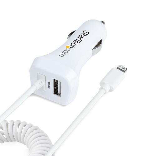 StarTech.com USBLT2PCARW2. Aufladetyp: Auto, Energiequelle: Zigarettenanzünder, Aufladekompatibilität: Smartphone. Eingang