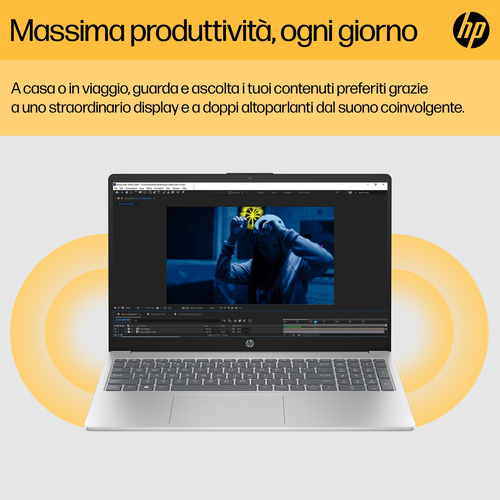 Computer portatile - HP 15-fc0000 15-fc0047nl 39,6 cm (15,6") - Full HD - AMD Ryzen 7 7730U - 16 GB - 512 GB SSD - Argento