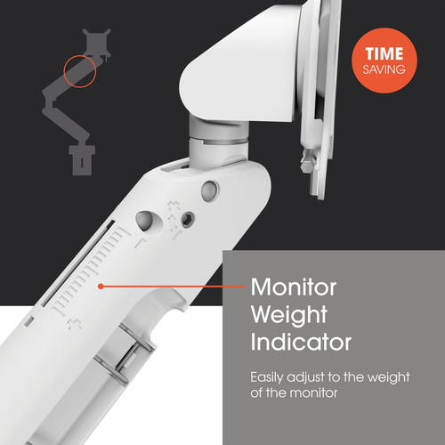 Vogel's MOMO 4136W Monitorarm Motion Plus. Höchstgewichtskapazität: 10 kg, Minimum Bildschirmgr�ße: 25,4 cm (10"), Maximal