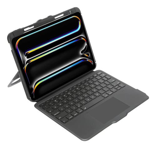 Targus VersaVu THZ988NO Tastatur/Cover (Folie) für 27,9 cm (11 Zoll) bis 33 cm (13 Zoll) Apple iPad Pro 11 (2024), iPad Pr
