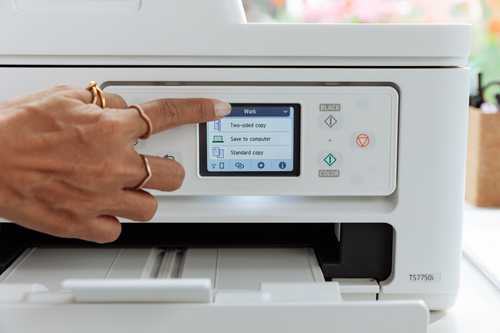 Imprimante Jet d'Encre Multifonction Canon PIXMA TS7750I Sans fil - Couleur - Blanc - Cloud/Photocopieuse/Imprimante/Scann