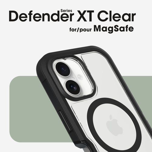 OtterBox Defender XT Clear. Case type: Cover, Markenkompatibilität: Apple, Kompatibilität: iPhone 16, Maximale Bildschirmg