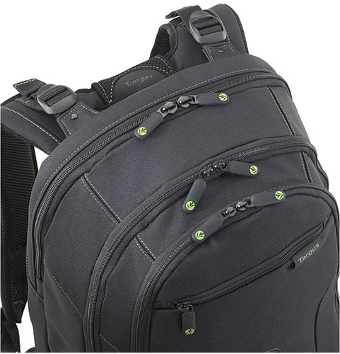 Targus EcoSpruce TBB013EU Carrying Case (Backpack) for 39.6 cm (15.6") Notebook, Business Card - Black - Water Resistant B