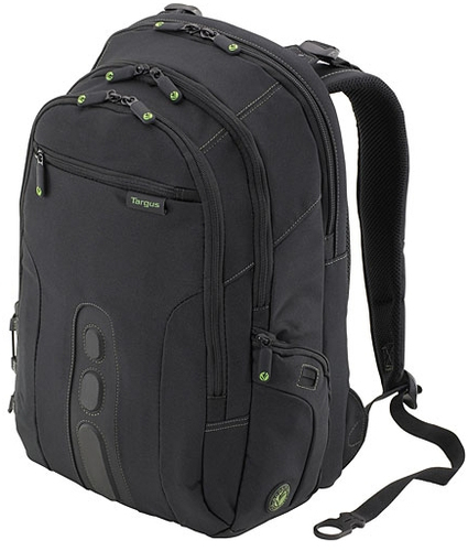 Targus EcoSpruce TBB013EU Carrying Case (Backpack) for 39.6 cm (15.6") Notebook, Business Card - Black - Water Resistant B