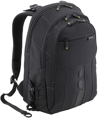 Targus EcoSpruce TBB013EU Carrying Case (Backpack) for 39.6 cm (15.6") Notebook, Business Card - Black - Water Resistant B
