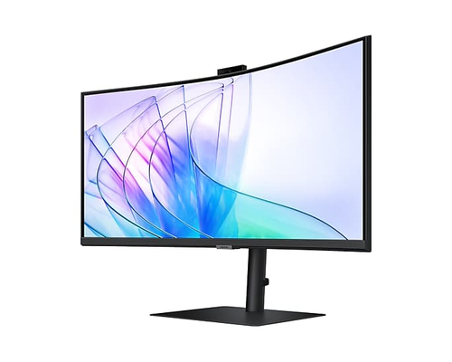 Samsung ViewFinity S6 S34C652VAU 34"" Class Webcam UW-QHD Curved Screen LED Monitor - 21:9 - Black - 86.4 cm (34"") Viewab