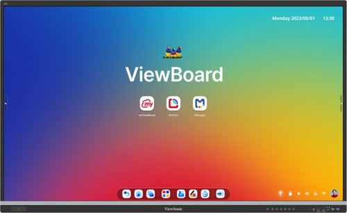 ViewSonic ViewBoard IFP6551-3C 1638,30 mm 4K UHD LCD Collaboration Display - 8 GB - Ultra Fine Touch (UFT) - Touchscreen -