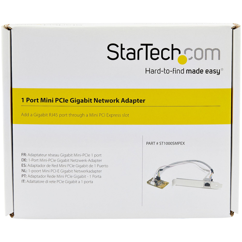 StarTech.com Gigabit Ethernet Card - 10/100/1000Base-T - Plug-in Card - Mini PCI Express - Realtek RTL8111E - 1 Port(s) - 