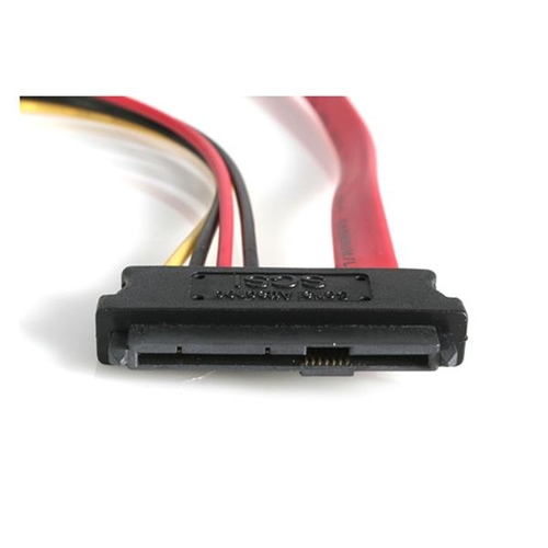 StarTech.com 18in SAS 29 Pin to SATA Cable with LP4 Power - 18in SAS 29 pin to SATA Cable - 18in SFF 8482 to SATA - Cable 