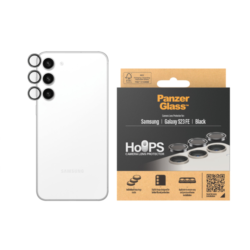 PanzerGlass Hoops Camera Lens Protector - Black - Aluminium
