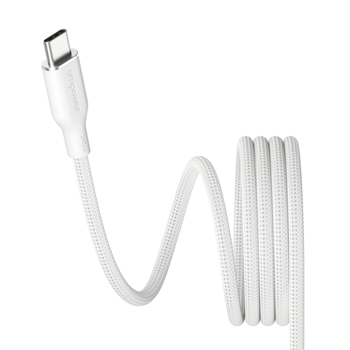 PanzerGlass empower™ by ® Magnetic 240W USB-C to USB-C Cable | USB 2.0 | 1.5M | Silver White. Product colour: White