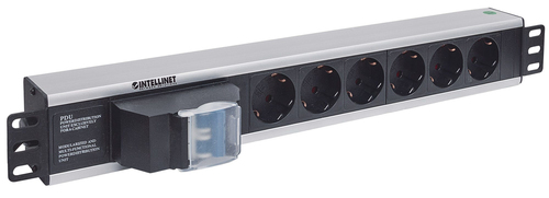 Intellinet 711432 PDU - Basic - 6 x IEC 60884 - 16 A - 230 V AC Input - 1.5U - Rack-mountable