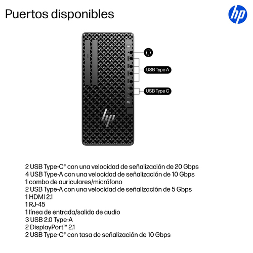 HP Z1 G1i Desktop Computer - Intel Core Ultra 7 2nd Gen 265 - vPro Technology - 32 GB - 1 TB PCI Express NVMe 4.0 SSD - To