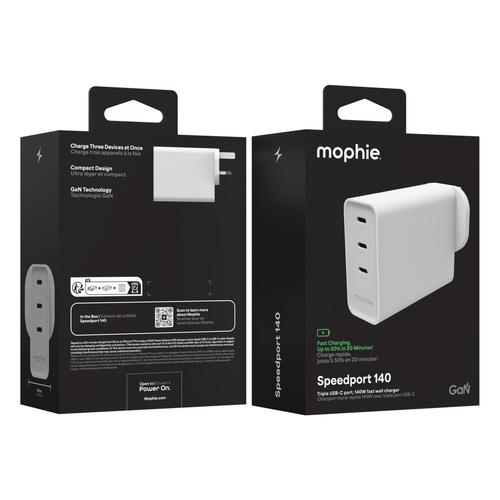 ZAGG 140 W AC Adapter - White