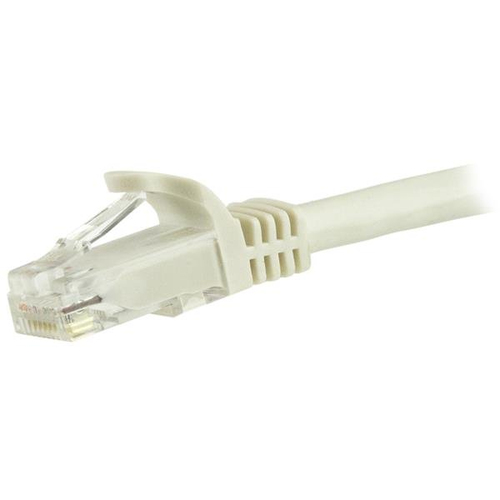 StarTech.com 5m White Gigabit Snagless RJ45 UTP Cat6 Patch Cable - 5 m Patch Cord - Ethernet Patch Cable - RJ45 Male to Ma