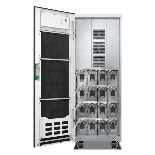 APC Easy UPS 3S Pro 30 kVA 400V 3:3 UPS, 2 internal 7Ah modular battery strings,expandable to 4. Output power capacity: 30