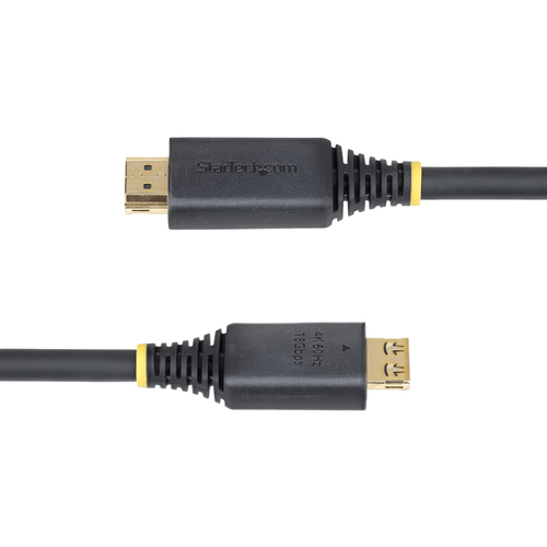 StarTech.com 5m (16.4ft) High Speed HDMI Cable with Gripping Connectors, 4K 60Hz/1440p 144Hz, 18Gbps, UHD HDMI Cord, TPE J