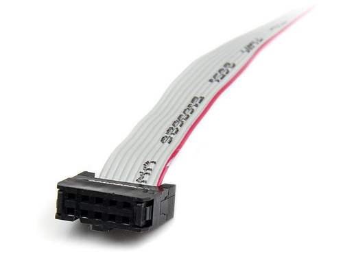 StarTech.com 1 Port 16in DB9 Serial Port Bracket to 10 Pin Header - Low Profile - Cable for Motherboard - First End: 1 x 9