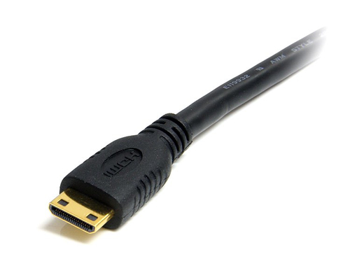 StarTech.com 2m Mini HDMI to HDMI Cable with Ethernet, 4K 30Hz High Speed Mini HDMI 1.4 (Type-C) Device to HDMI Adapter Ca