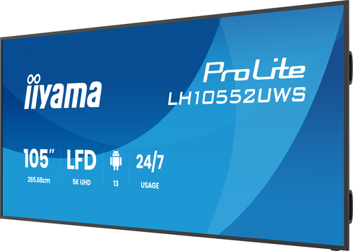 iiyama ProLite LH10552UWS-B1AG 2656,84 mm 5K LCD Collaboration Display - ARM Cortex A76 + A55 - 8 GB - 21:9 Seitenverhältn