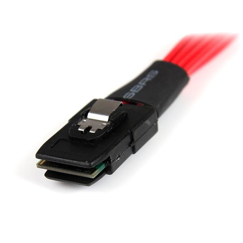 StarTech.com 1m SCSI SAS. Kabeltyp: SATA III, Kabellänge: 1 m, Anschluss 1: SATA 7-pin. Gewicht: 100 g. Verpackungsbreite: