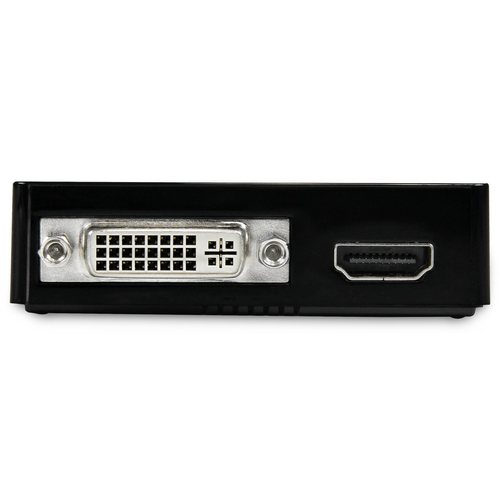 StarTech.com USB 3.0 to HDMI and DVI Dual Monitor External Video Card Adapter - USB 3 to HDMI and DVI 2048x1152 - 1 x 9-pi