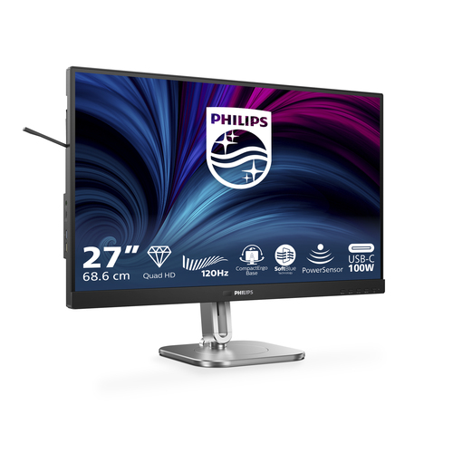 Philips 27B2U4601 27" Class WQHD LCD Monitor - 16:9 - 68.6 cm (27") Viewable - In-plane Switching (IPS) Technology - 2560 