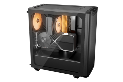 be quiet! Pure Base 501 Pure Base 501 LX Black Computergehäuse - ATX, Micro ATX, Mini ATX Motherboard Supported - Midi-Tow