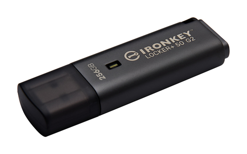 IronKey Locker+ 50 G2 256 GB USB 3.0, USB 3.1, USB 3.2 (Geração 1), USB tipo A Unidade Flash - AES de 256 bits - Compatíve