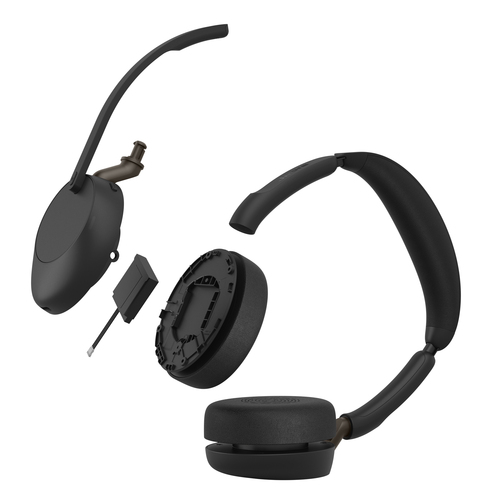 Jabra Evolve3 65 Kabel/Kabellos Auf den Ohren, Kopfbügel Stereo Headset - Binaural - Ohraufliegend - 20 Hz bis 20 kHz Freq