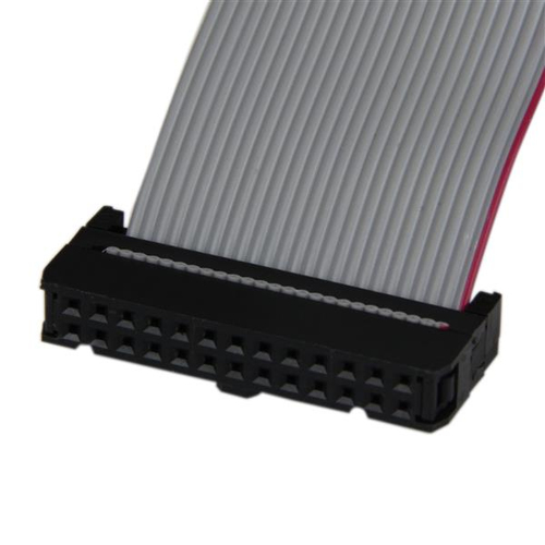 StarTech.com Low Profile 16in Parallel Port Header Cable Adapter with Bracket â€" DB25 (F) to IDC26 - Cable for Motherboar