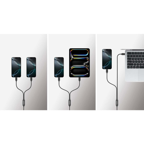 Manhattan 2 m USB-C Data Transfer Cable - Cable for Notebook, Netbook, Car Charger, Mobile Phone, Wall Charger, MacBook, U