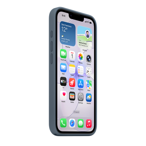 Apple Hülle Smartphone - Seidig, Softtouch - Kratzfest, Sturzsicher - Silikon, MicroFiber - Kann drahtlos geladen werden