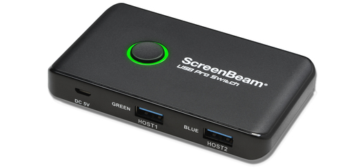 Switcher/Commutateur A/V ScreenBeam - Noir - 2 x Entrées - 4 x Sorties - USB - Appareil audio Compatible