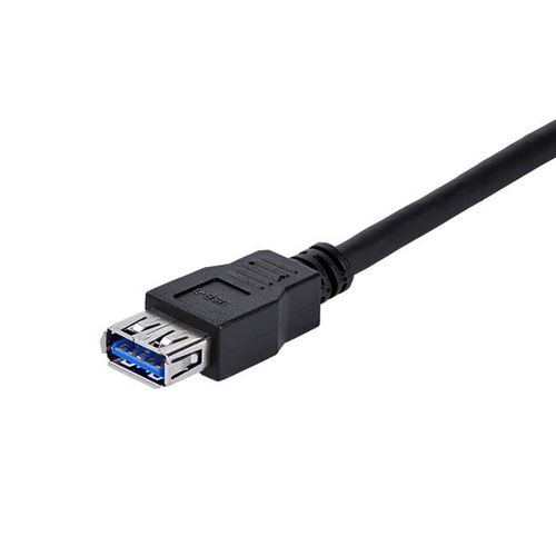 StarTech.com 1m Black SuperSpeed USB 3.0 Extension Cable A to A - Male to Female USB 3 Extension Cable Cord 1 m - First En