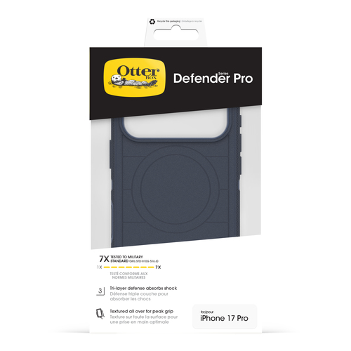 OtterBox Defender Pro MagSafe. Tipo de mala: Capa, Compatibilidade da marca: Apple, Compatibilidade: iPhone 17 Pro, Tamanh