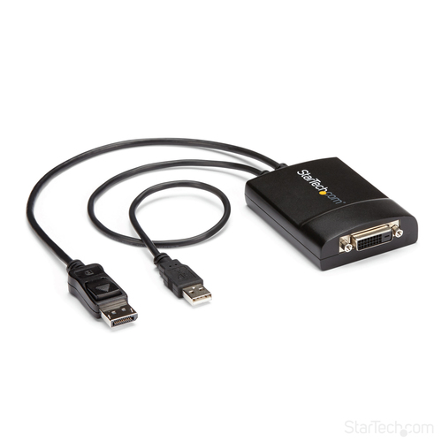 StarTech.com DisplayPort to DVI Dual Link Active Adapter Converter - DP to Dual Link DVI-D Active Adapter - 2560x1600 - 1 