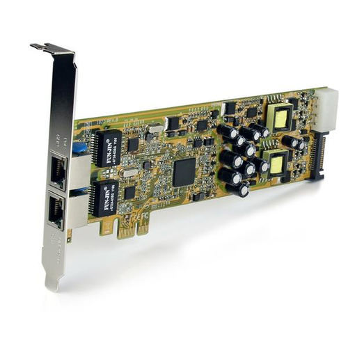 StarTech.com Gigabit Ethernet Card for PC - 10/100/1000Base-T - Plug-in Card - PCI Express - Realtek RTL8111E - 2 Port(s) 